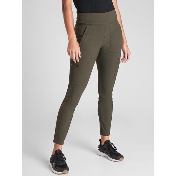 Athleta Headlands Hybrid Cargo Peat Green size 2 - Picture 1 of 6
